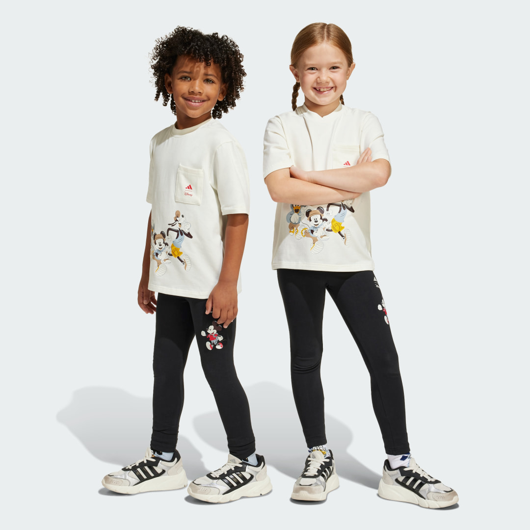 adidas ADIDAS DISNEY MICKEY MOUSE LEGGINGS Lifestyle 104 Kids Black / Off White