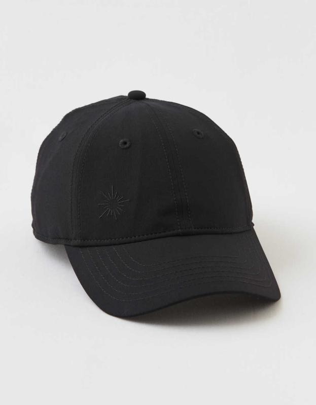 OFFLINE By Aerie Nylon Baseball Hat - True Black, One Size 