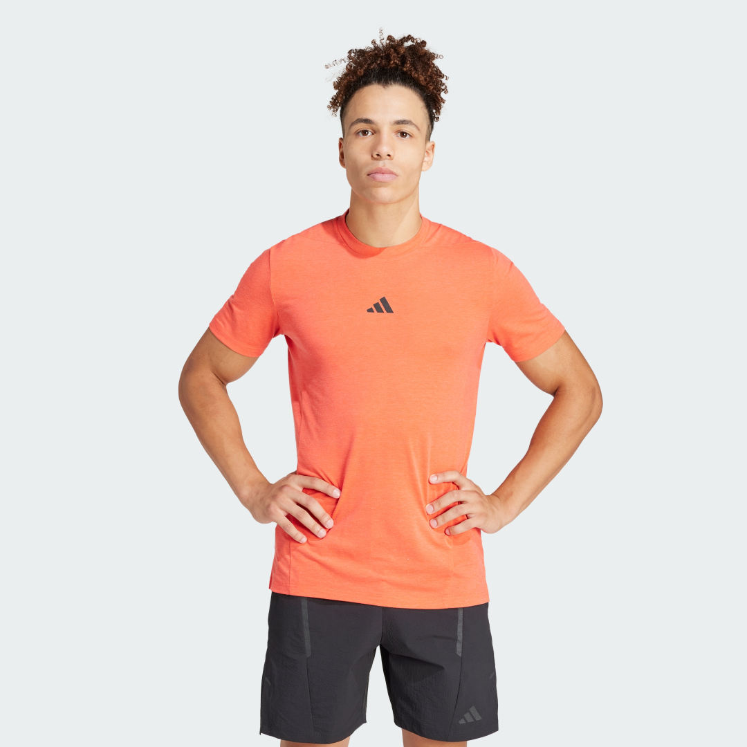 adidas Designed for Training Workout Tee Training A/L Men Red