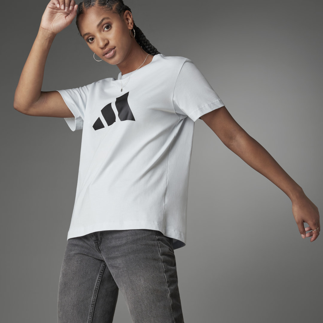 adidas adidas Sportswear Future Icons Tee Lifestyle 2XS,XS,S,M,L,XL,A/2XS,A/XS,A/S,A/M,A/L,A/XL,A/2XL,J/S,J/M,J/L,J/OT,J/XOT,J2XOT Women Blue Tint