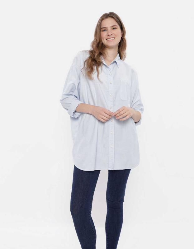 AE Go Big Oversized Shirt - Powder Blue, XS 