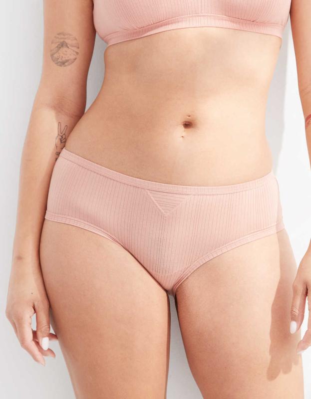 Superchill Modal Ribbed Boybrief Underwear - Cameo Rose, L 