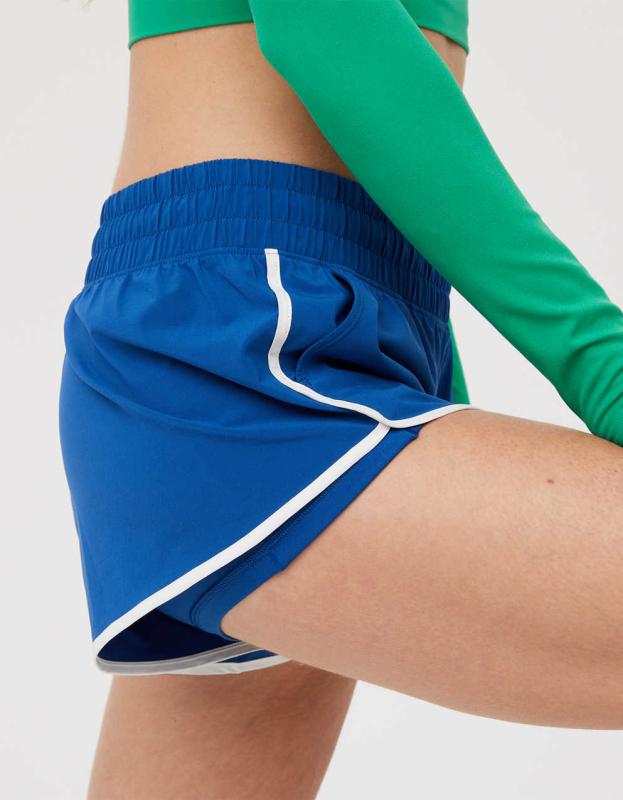 OFFLINE By Aerie Hot Stuff Low Rise Short - Anniversary Blue, XS 