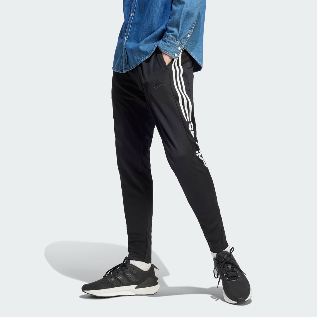 adidas Tiro Wordmark Pants Lifestyle S Men Black / White