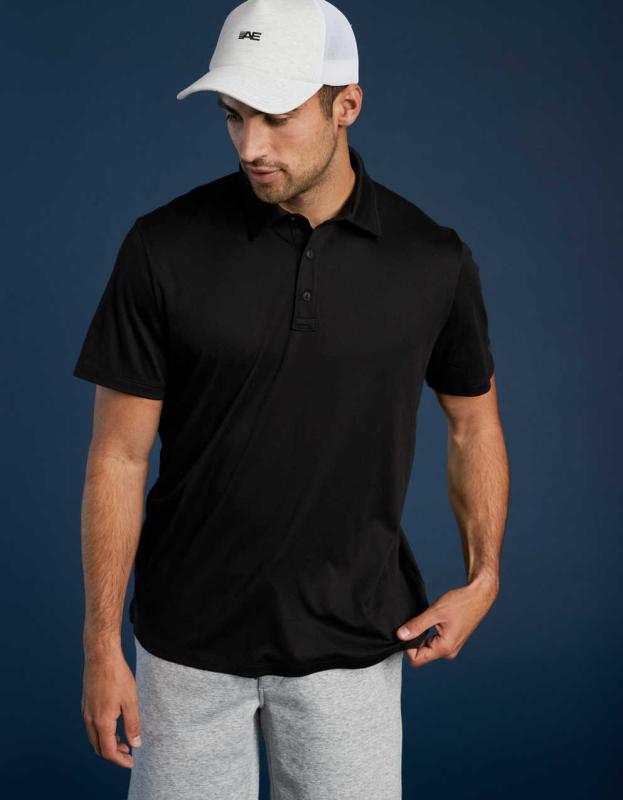 AE 24/7 Training Polo Shirt - Black, M 