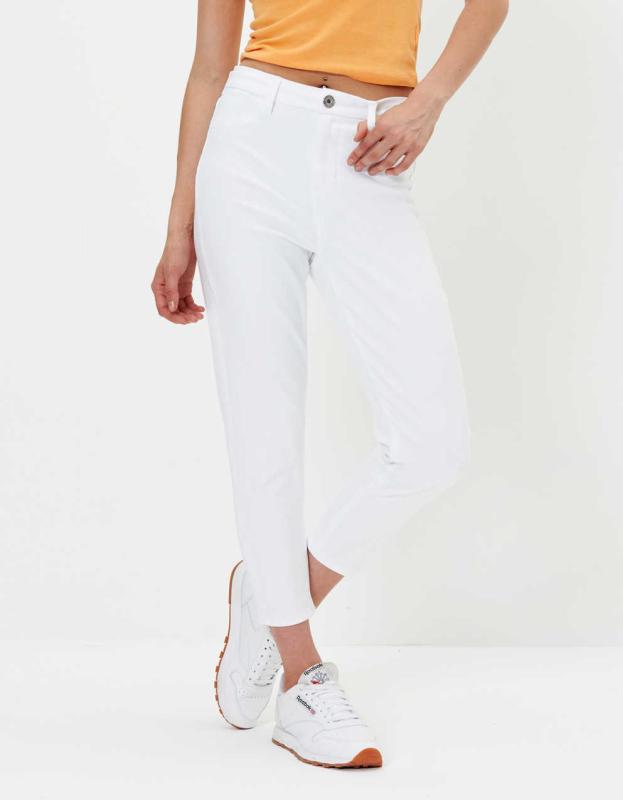 AE Ne(x)t Level Curvy High-Waisted Jegging Crop - White, 12 