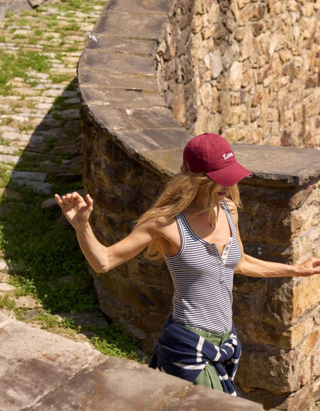 Aerie Tuck-It-In Henley Tank Top - Navy, M 