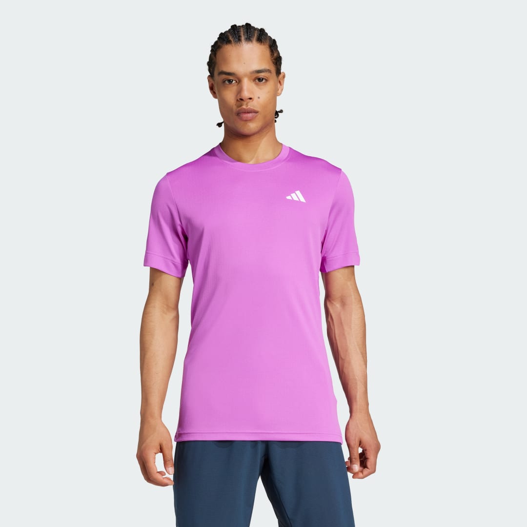adidas Tennis FreeLift Tee Tennis A/L Men Purple Burst
