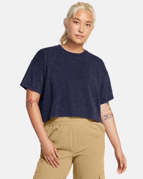 UA Varsity Crop Heavyweight Women's Short Sleeve