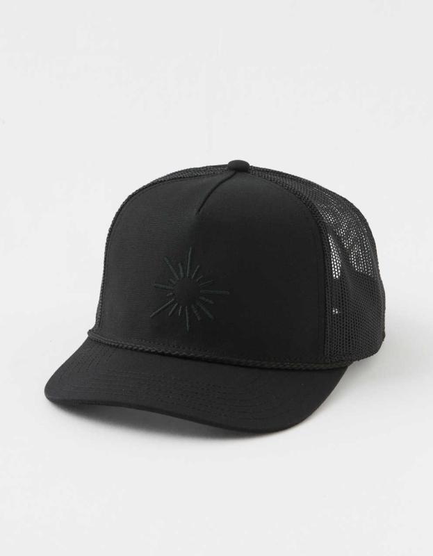 OFFLINE By Aerie Roped Trucker Hat - True Black, One Size 