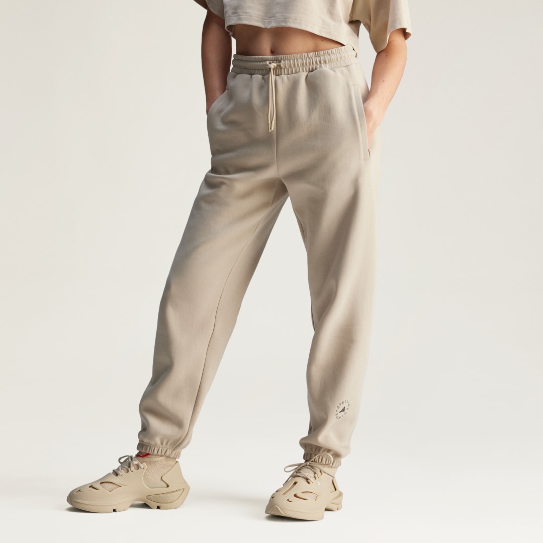 adidas adidas by Stella McCartney Loose Sweat Pants Lifestyle XS Women Desert Sand-Smc