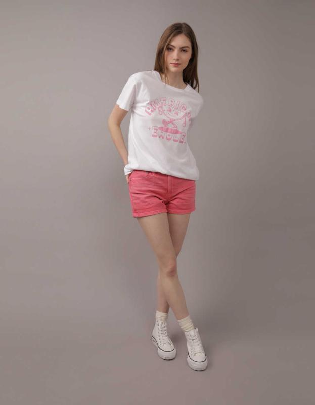 AE Short-Sleeve Graphic Tee - White, L 