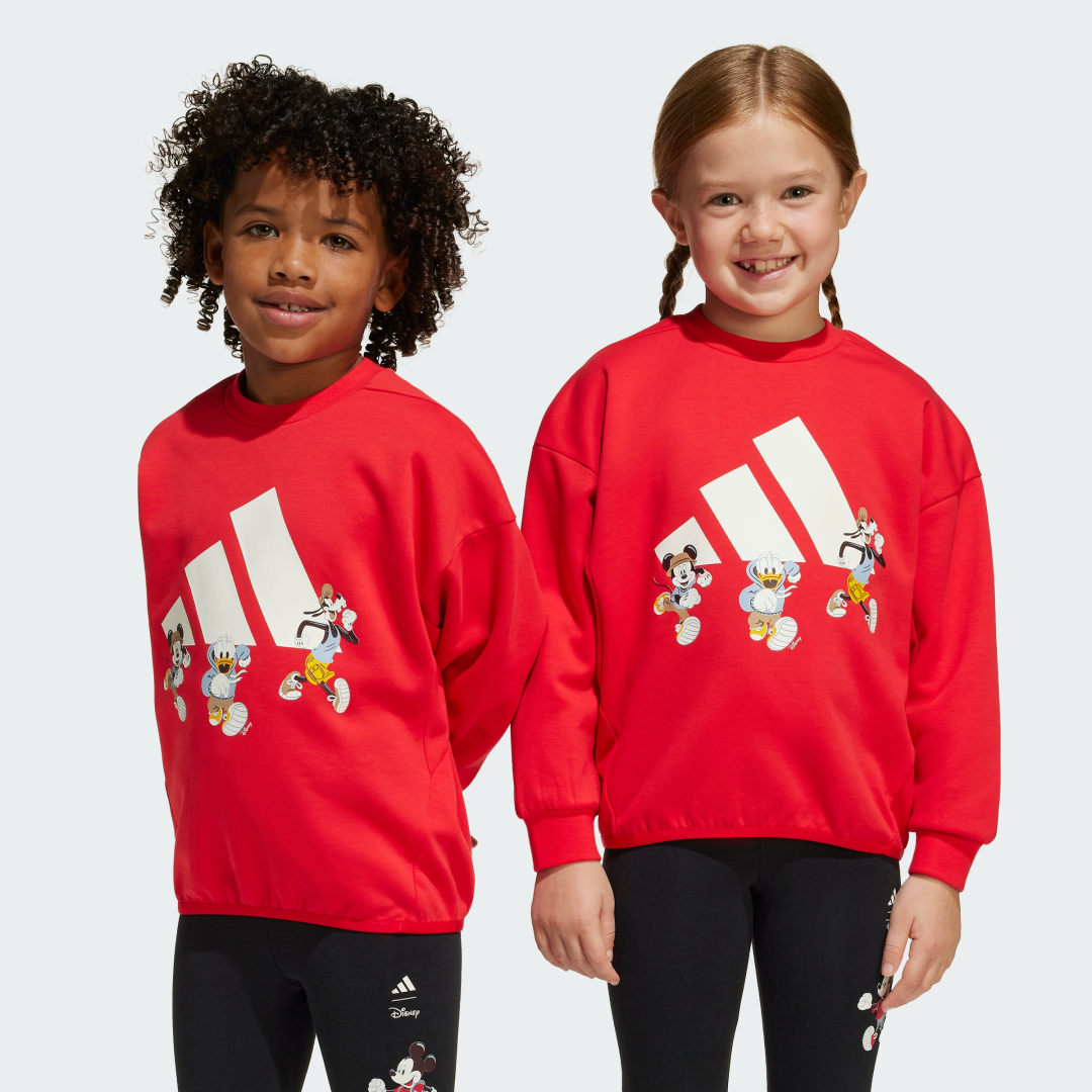 adidas ADIDAS DISNEY MICKEY MOUSE SWEATSHIRT Lifestyle 98 Kids Pure Ruby / Off White