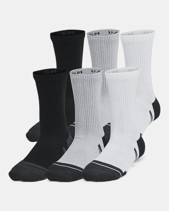UA Performance Tech Kids' 6-Pack Crew Socks
