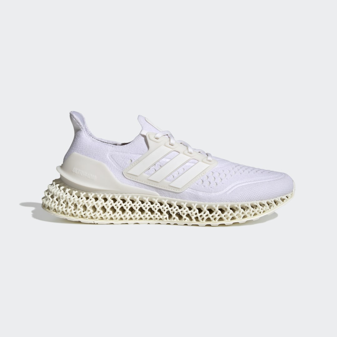 adidas Ultra 4DFWD Shoes Running 6 UK Unisex White / White