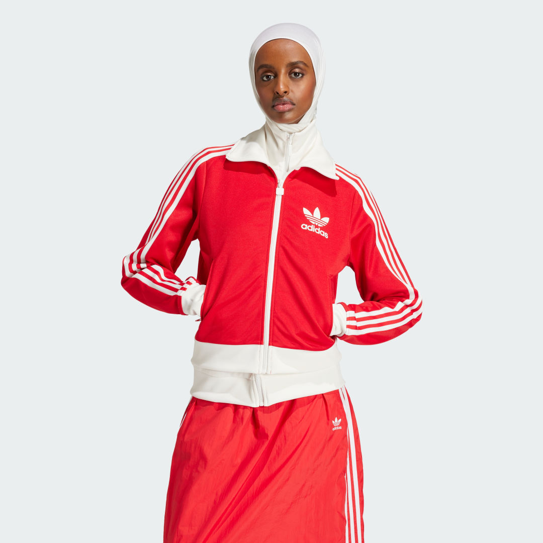 adidas KSENIASCHNAIDER Beckenbird Two-In-One Track Top Lifestyle L Women Better Scarlet