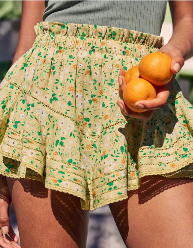 Aerie Rock 'n' Ruffle Skort - Kitchy Mist, S 