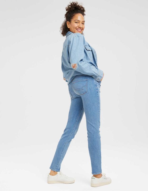 AE Ne(x)t Level Low-Rise Skinny Jean - Skylight, 6 