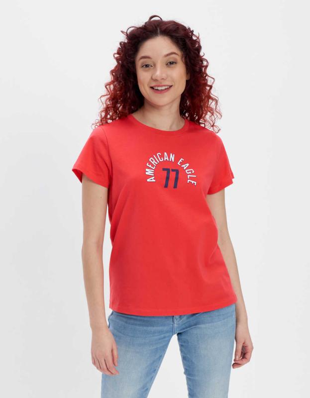 AE Graphic Tee - Red, XXS 