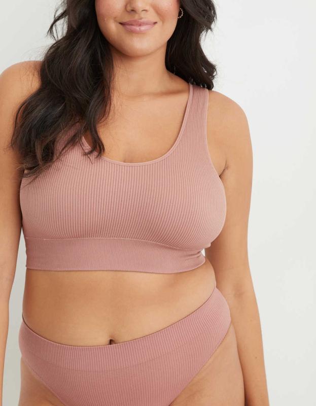 Aerie Seamless Padded Bralette - Meadow Bound, XS 