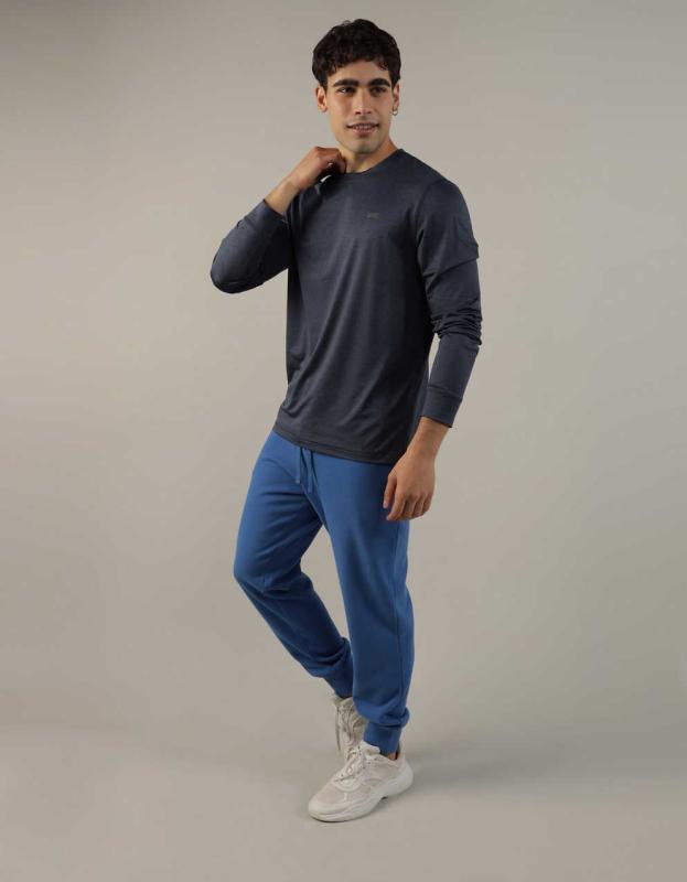 AE 24/7 Training Long-Sleeve T-Shirt - Navy, M 