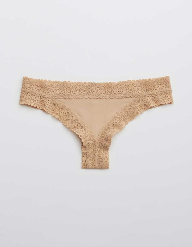 Aerie Sunnie Thong Underwear - Sands, XS 