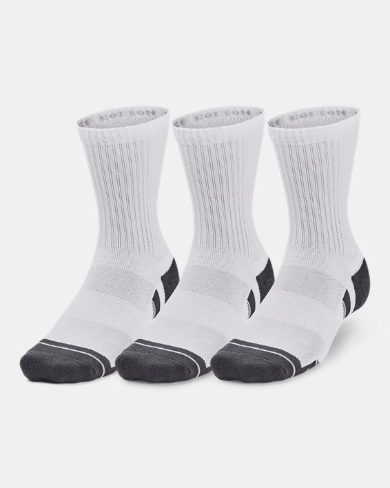UA Performance Cotton Unisex 3-Pack Mid-Crew Socks