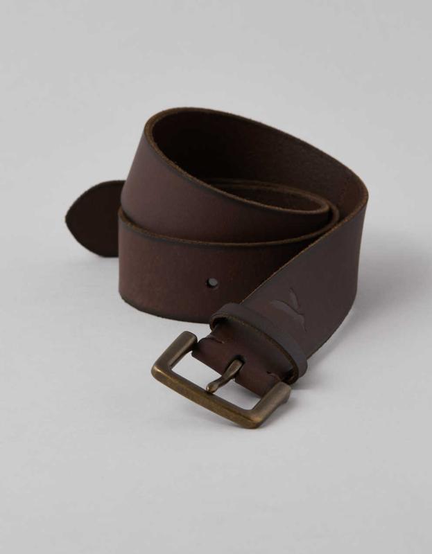 AE Leather Belt - Dark Brown, 30 