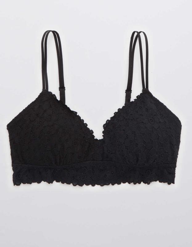 Aerie Push Up Bralette - True Black, XS 
