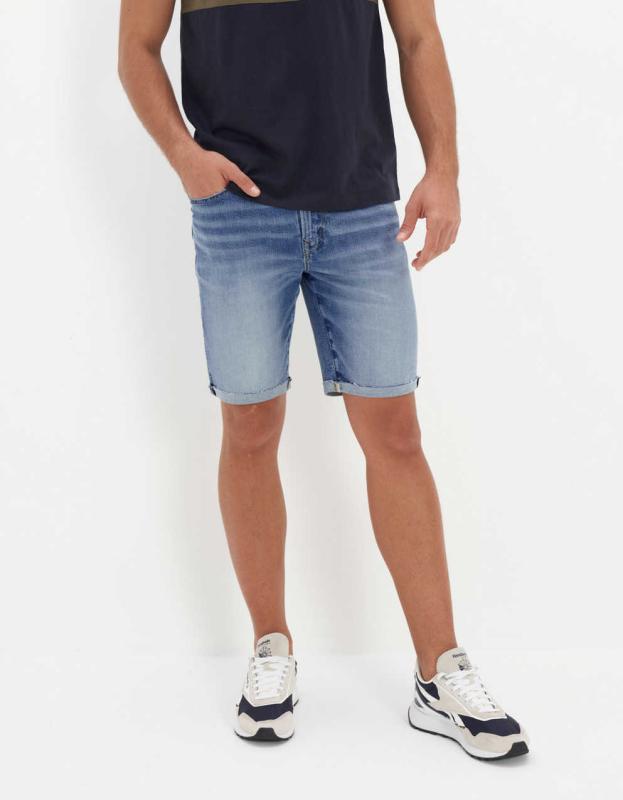 AE AirFlex+ 9" Denim Short - Light Wash, 34 