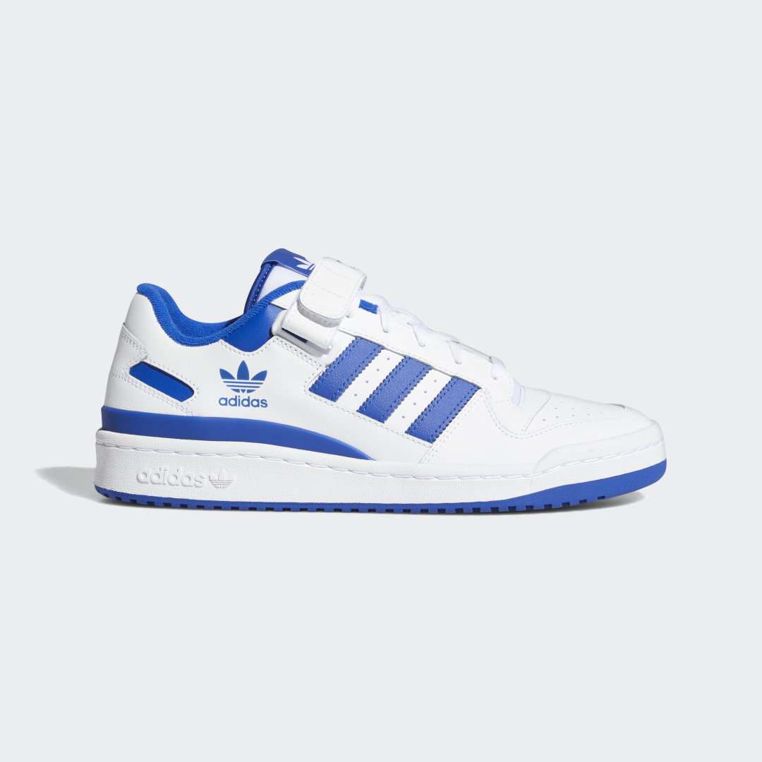 adidas Forum Low Shoes Basketball 9 UK Men White / Royal Blue
