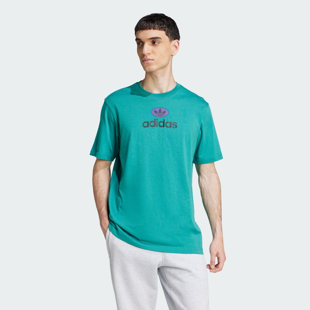adidas Graphic Tee Lifestyle S Men Active Green