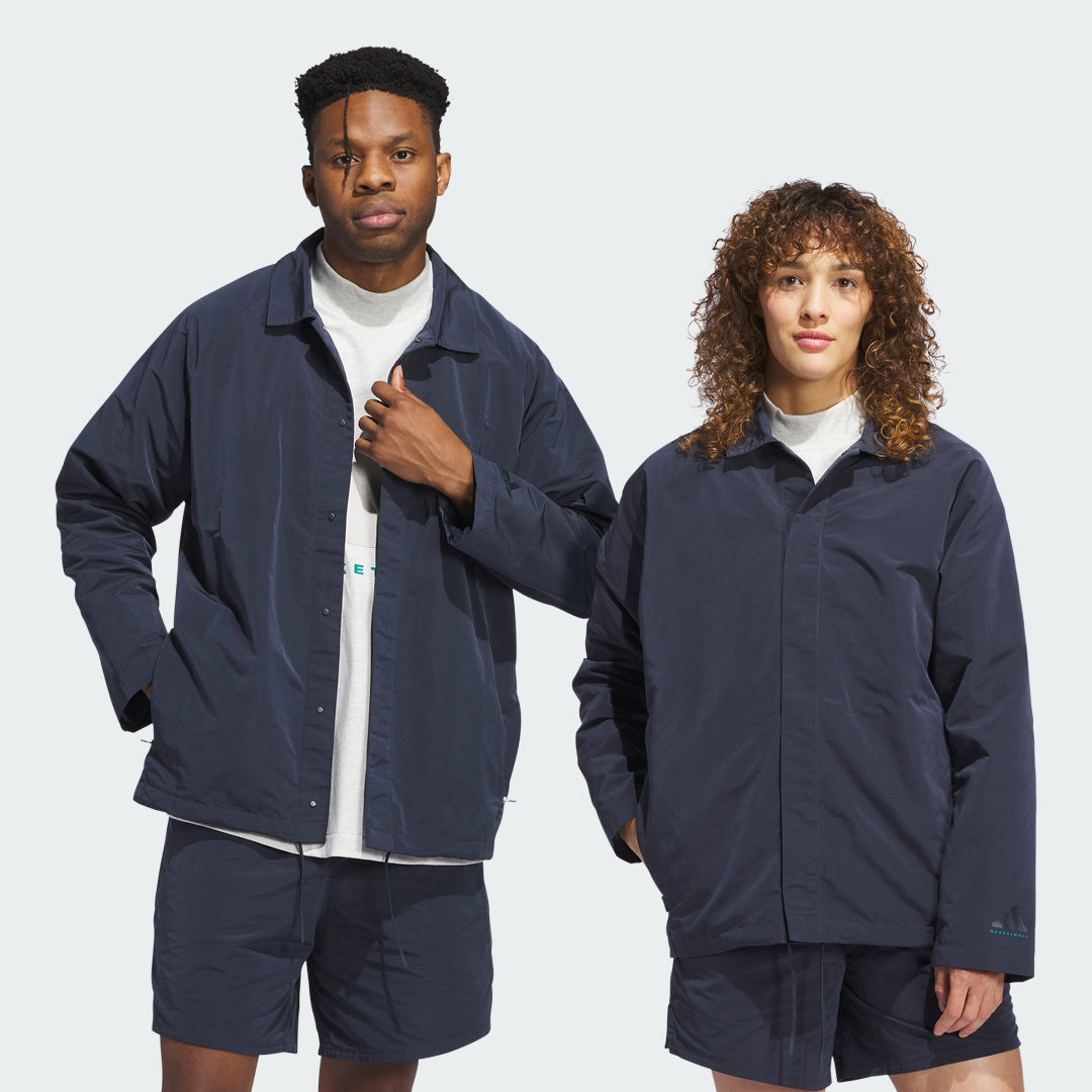 adidas adidas Basketball Coach Jacket (Gender Neutral) Basketball 4XL Unisex Aurora Ink