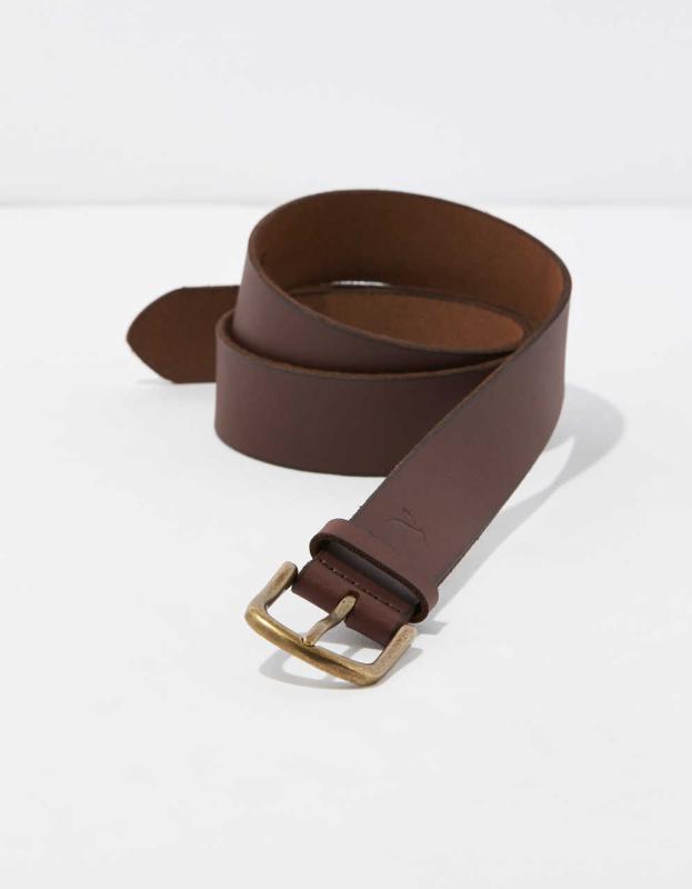AE Leather Belt - Brown, 28 