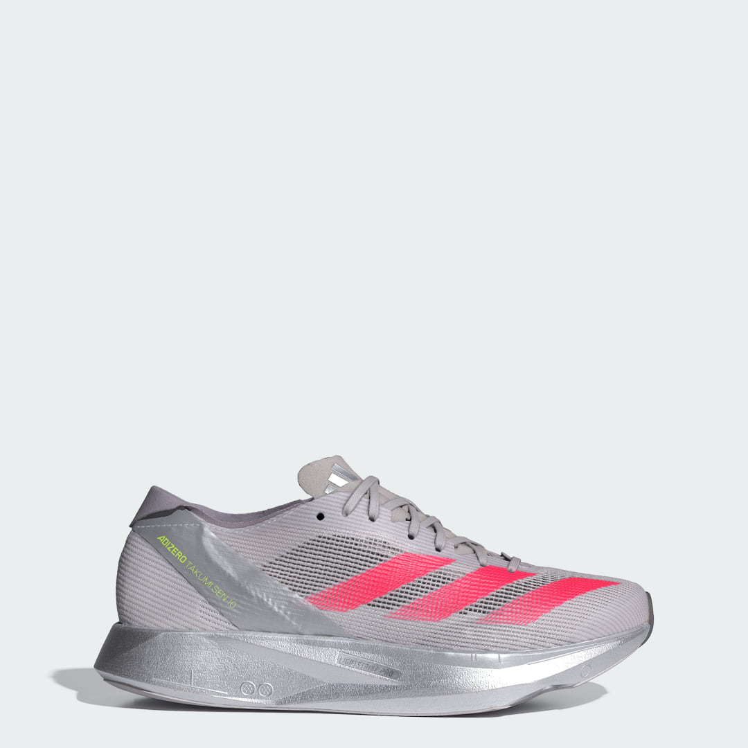 adidas Adizero Takumi Sen 10 Shoes Running 5 UK Women DAsh Grey / Lucid Red / Grey