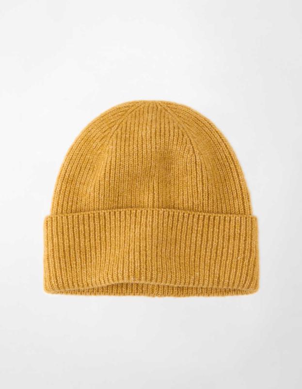 AE Heritage Ribbed Beanie - Golden, One Size 