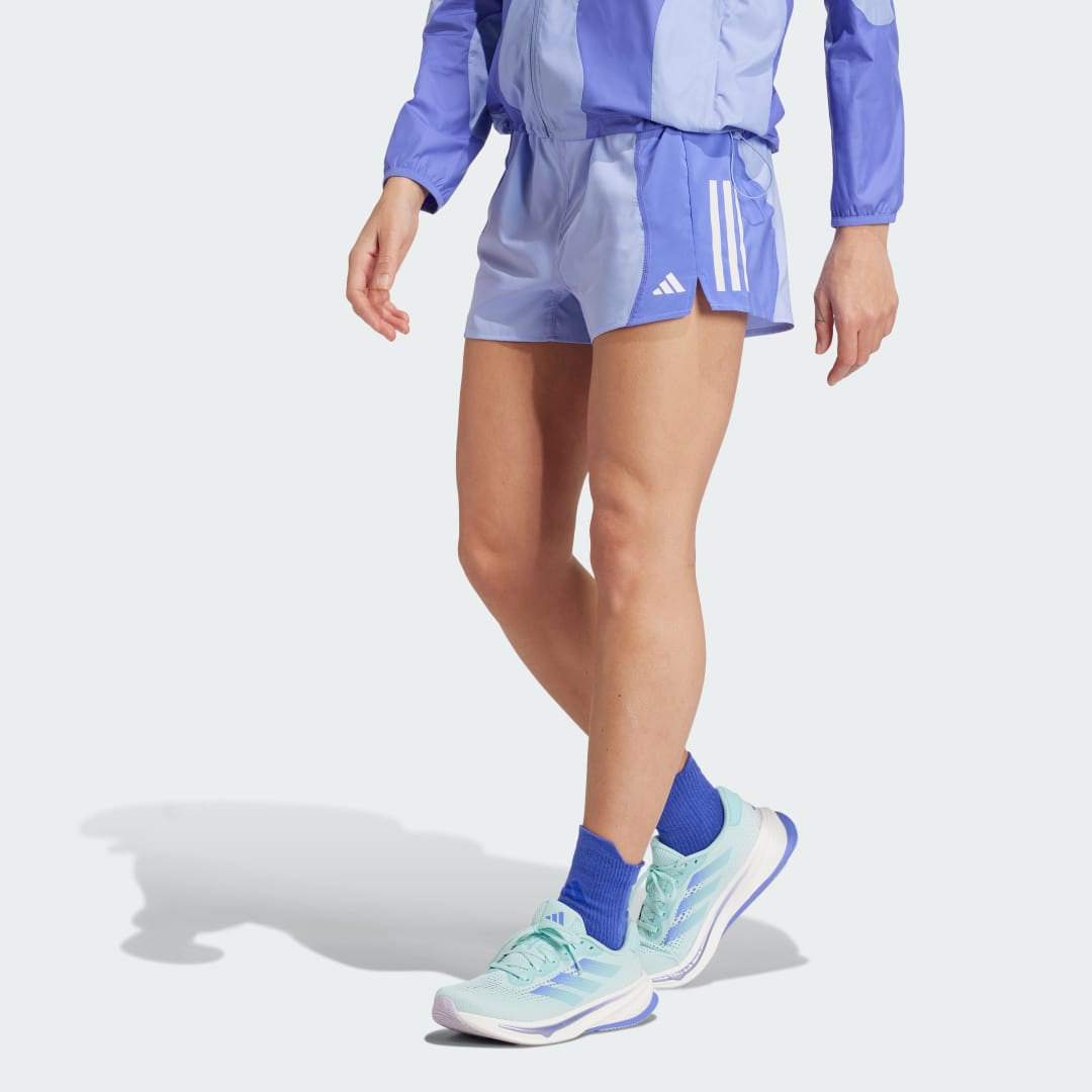 adidas Own the Run Base AEROREADY Shorts Running M 3" Women Semi Cobalt Blue / Blue Spark