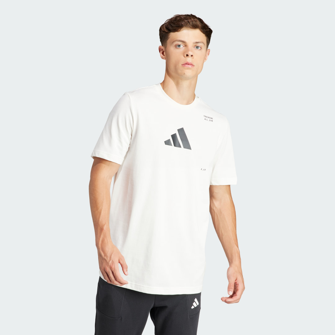 adidas All-Gym Category Graphic Tee Training XL Men White