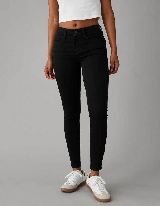 AE Next Level Low-Rise Jegging - Onyx Black, 00 
