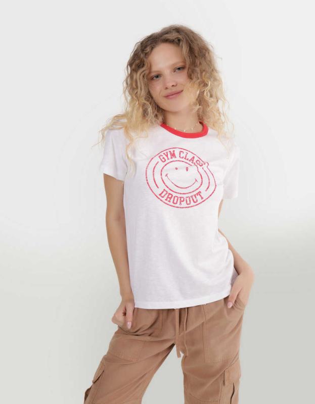 Aerie Classic T-Shirt - Natural, XS 
