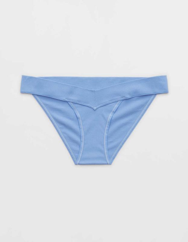 Aerie Seamless Ultra Low Rise Bikini Underwear - Blue Lion, XS 