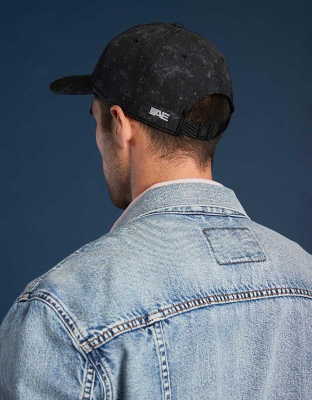 AE 24/7 Nylon Baseball Hat - Washed Black, One Size 