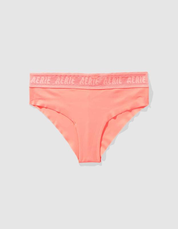 SMOOTHEZ No Show Logo Cheeky Underwear - Tropadelic, M 