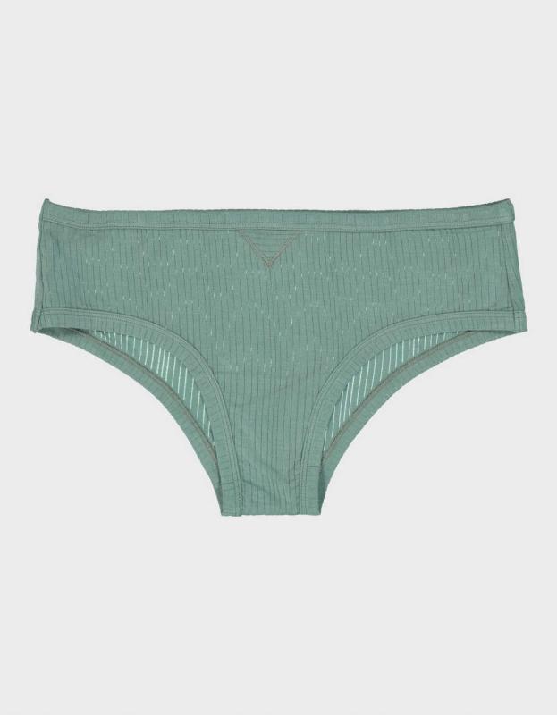 Superchill Modal Ribbed Cheeky Underwear - Royal Palm, S 
