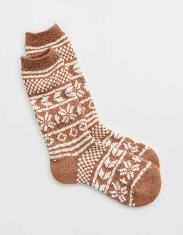 Aerie Fairisle Socks - Horizon, One Size 