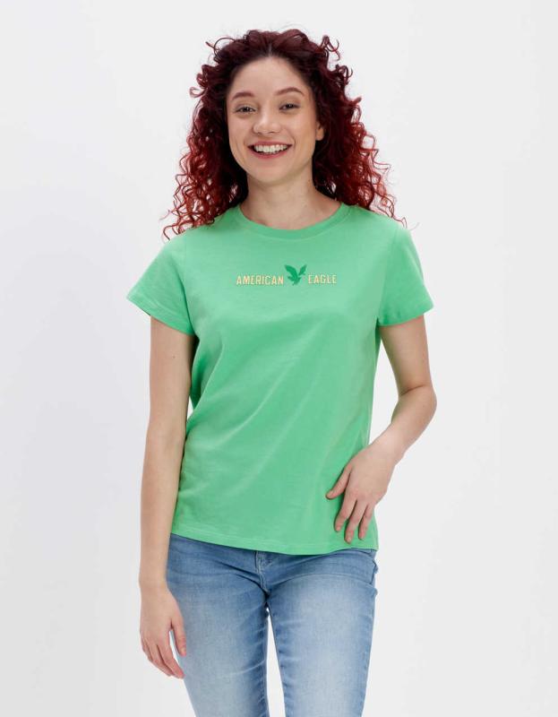 AE Graphic Tee - Green, XS 