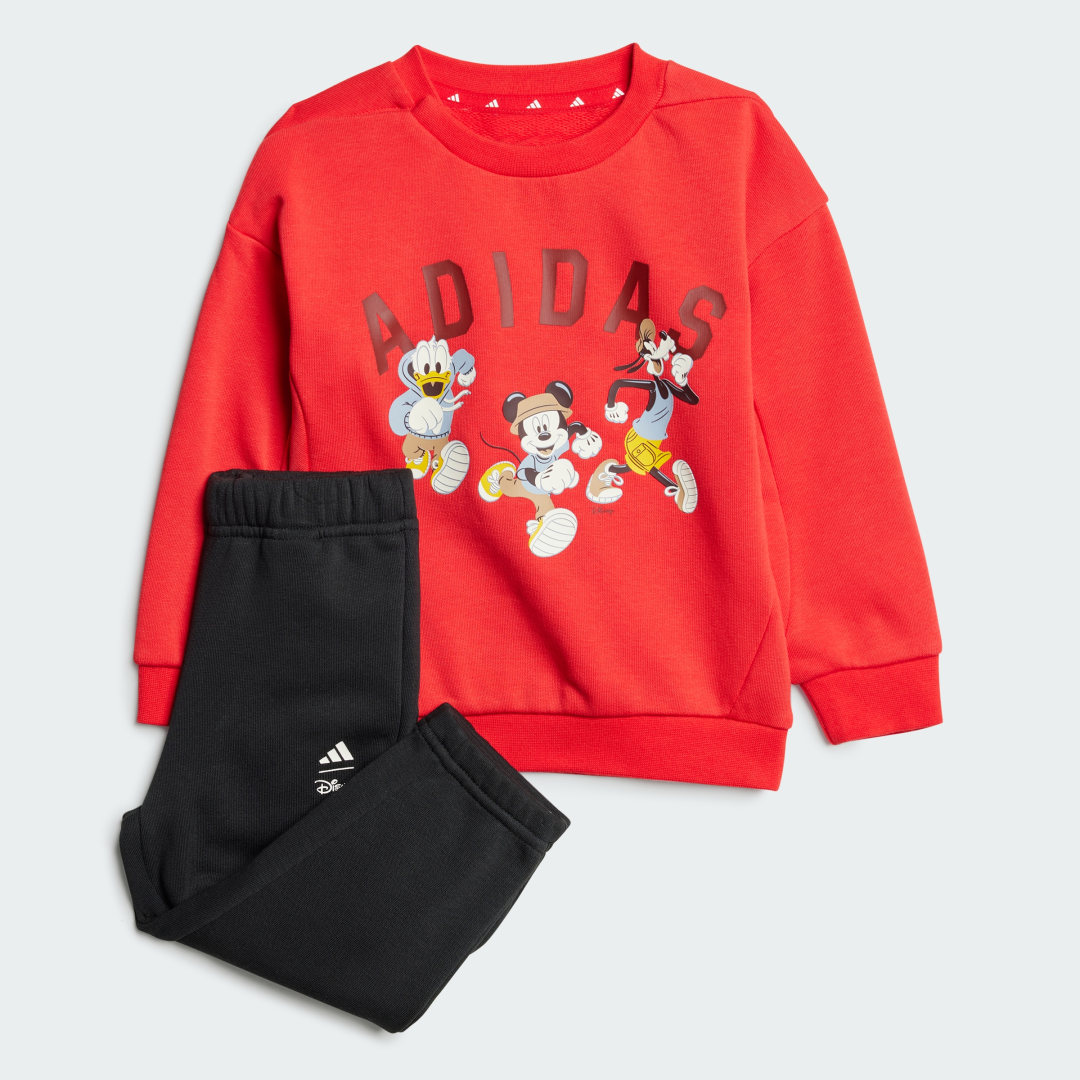 adidas Disney Mickey Mouse Jogger Set Lifestyle 1-2 Years Kids Pure Ruby / Preloved Ruby