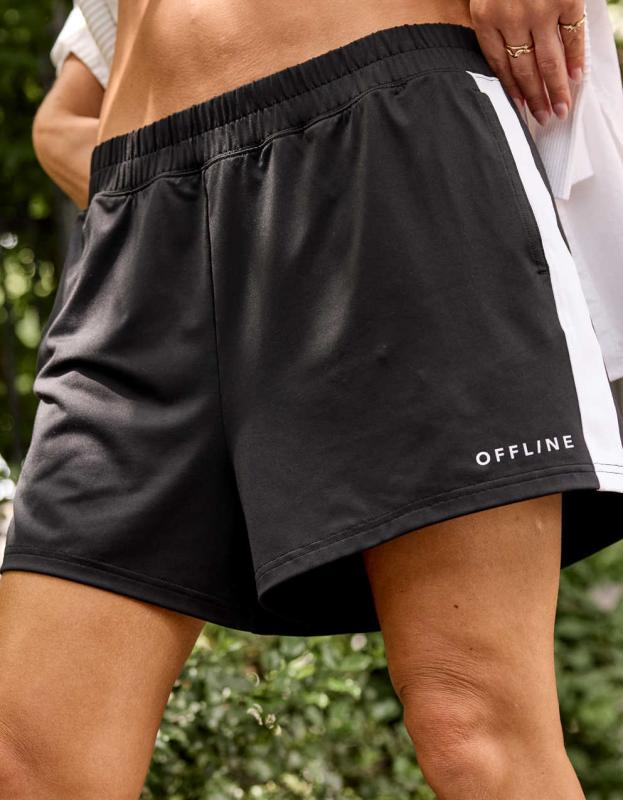 OFFLINE By Aerie Fastrack Short - True Black, S 
