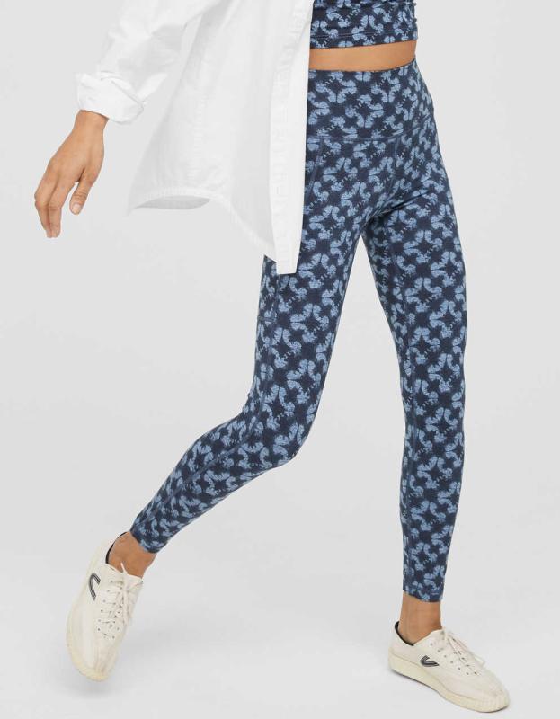 OFFLINE By Aerie The Hugger High Waisted Pocket Legging - Night Sea, XXS 