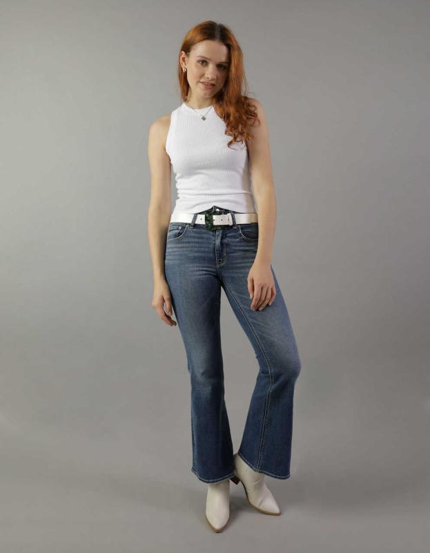 AE High Neck Plush Tank - White, XS 